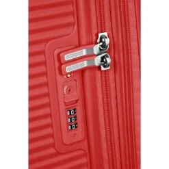 American Tourister Soundbox Spinner 55 Expandable Coral Red -Samsonit Koffers Winkel image 1106