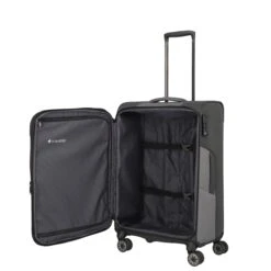 Travelite Viia 4 Wheel Trolley M Expandable Anthracite -Samsonit Koffers Winkel image 111