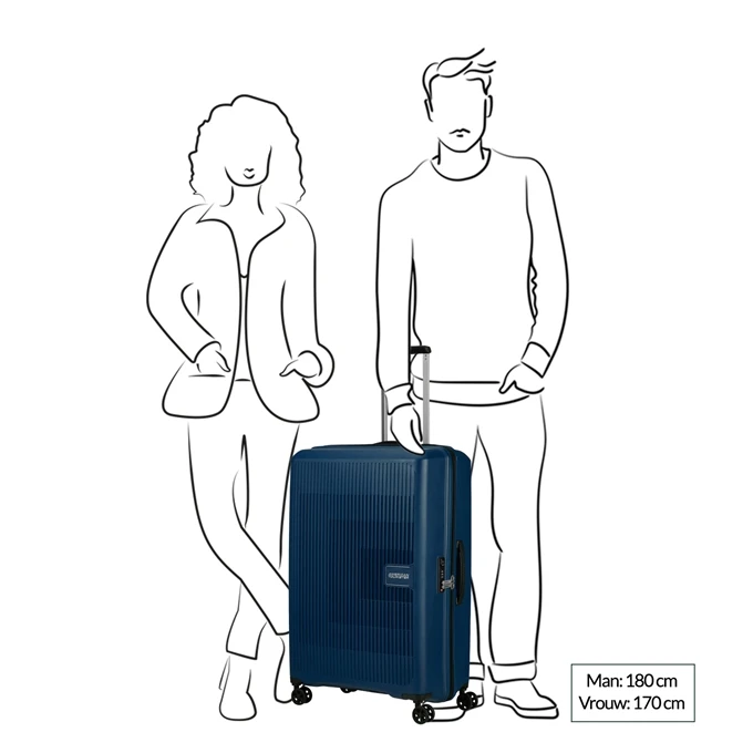 American Tourister Aerostep Spinner 77 Exp Light Lime 4 American Tourister Aerostep Spinner 77 Exp Light Lime - Afbeelding 2