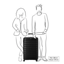 Roncato Butterfly Expandable Trolley 78 Nero -Samsonit Koffers Winkel image 1205