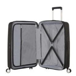 American Tourister Soundbox Spinner 77 Expandable Bass Black -Samsonit Koffers Winkel image 1284