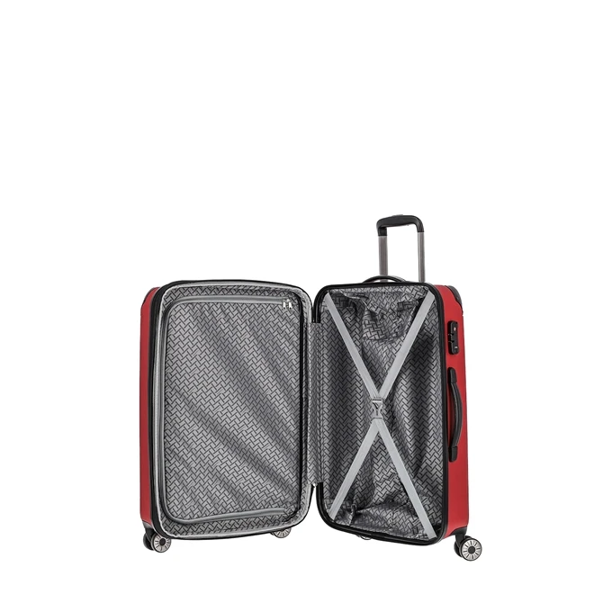 Travelite City 4 Wiel Trolley M Expandable Red 7 Travelite City 4 Wiel Trolley M Expandable Red - Afbeelding 5