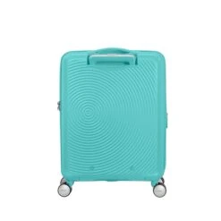 American Tourister Soundbox Spinner 55 Expandable Poolside Blue -Samsonit Koffers Winkel image 1469