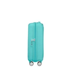 American Tourister Soundbox Spinner 55 Expandable Poolside Blue -Samsonit Koffers Winkel image 1473
