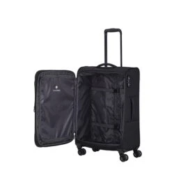 Travelite Chios 4 Wiel Trolley M Black -Samsonit Koffers Winkel image 178