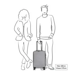 Enrico Benetti Louisville Handbagagekoffer 55/35 Roze -Samsonit Koffers Winkel image 1977