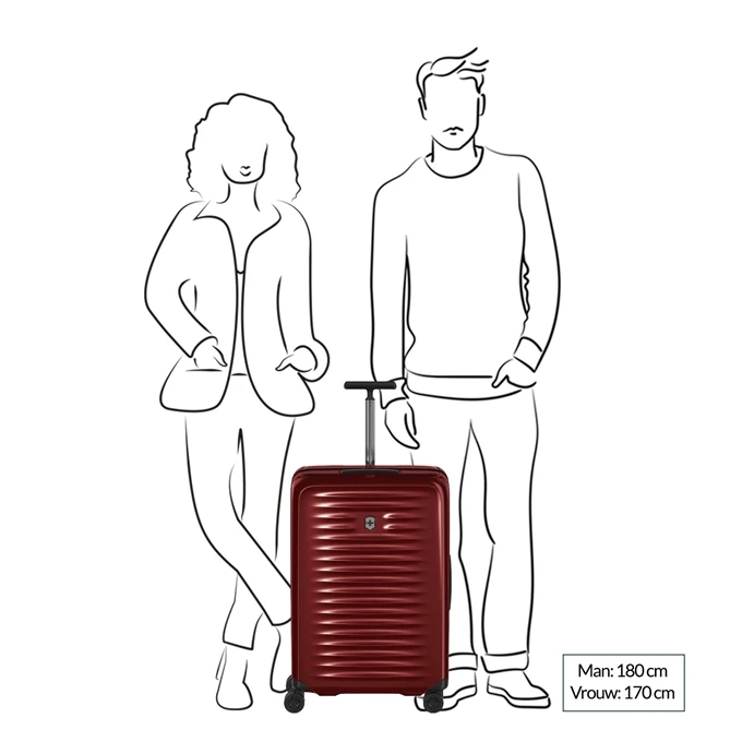 Victorinox Airox Medium Hardside Case Victorinox Red 4 Victorinox Airox Medium Hardside Case Victorinox Red - Afbeelding 2