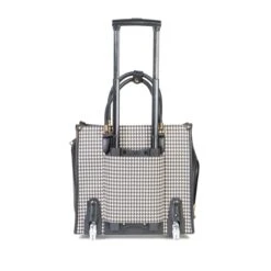 Olivia Lauren Emily Business Trolley Zwart/wit -Samsonit Koffers Winkel image 2395