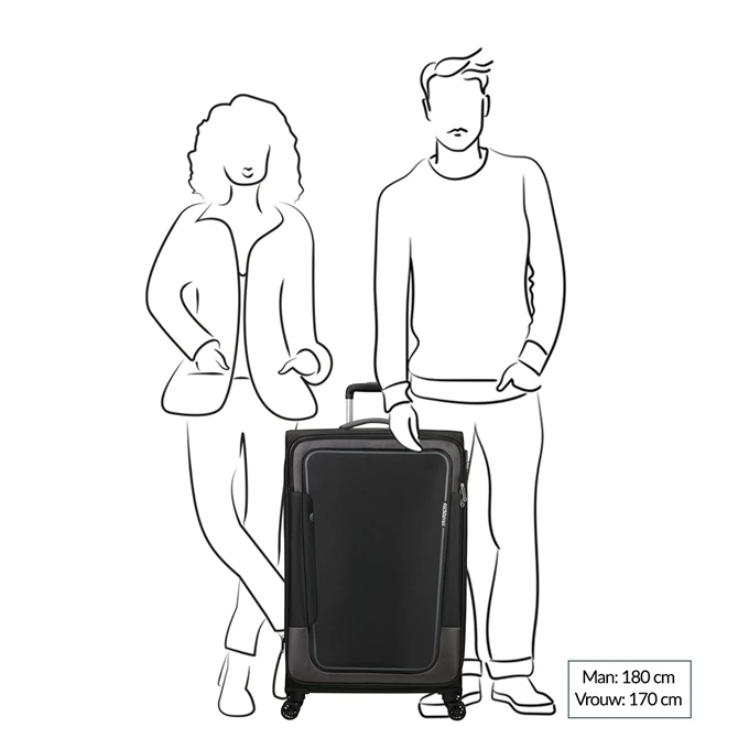 American Tourister Pulsonic Spinner 81 EXP Soft Lilac 4 American Tourister Pulsonic Spinner 81 EXP Soft Lilac - Afbeelding 2